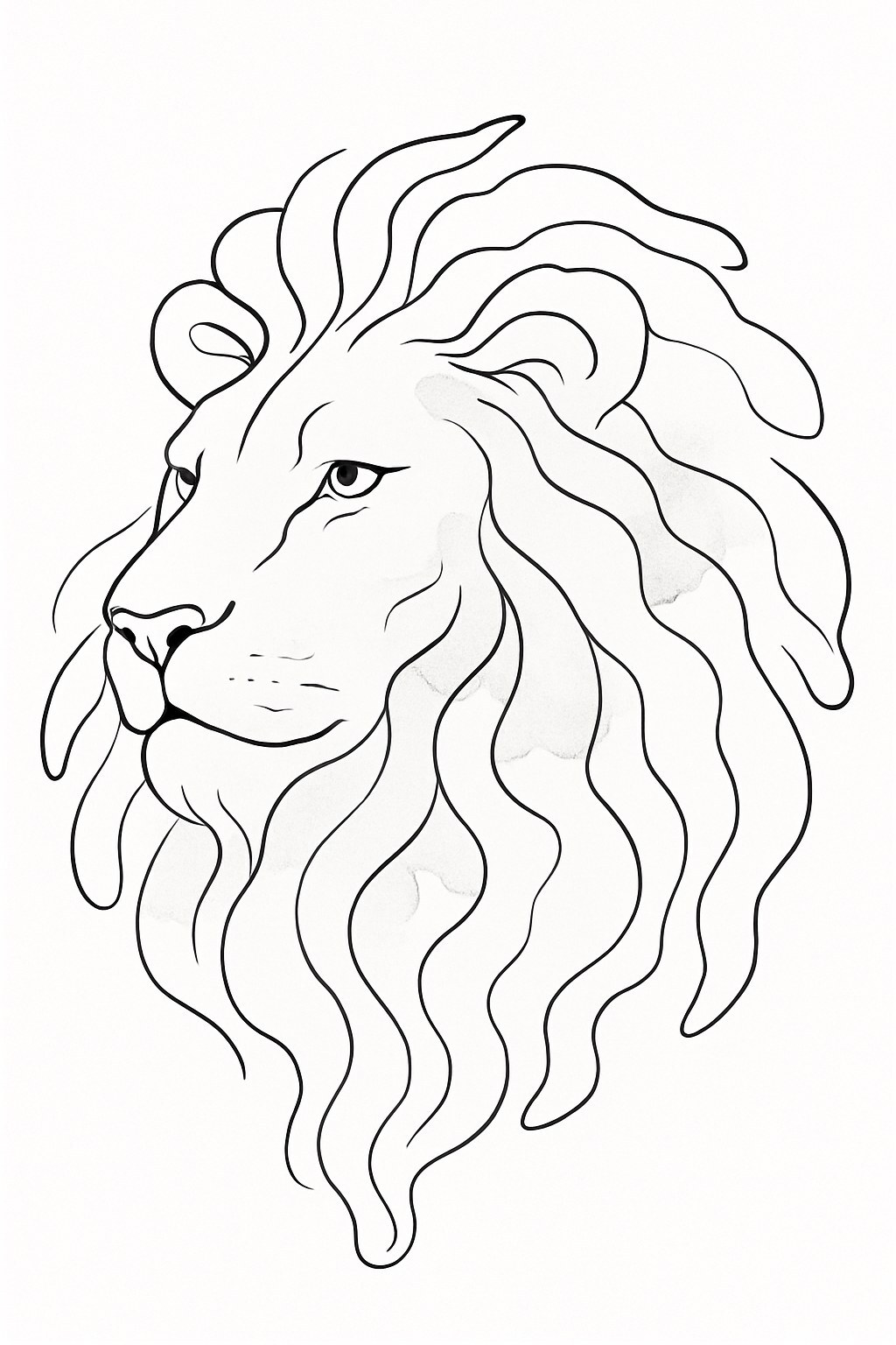 Watercolor Lion Art
