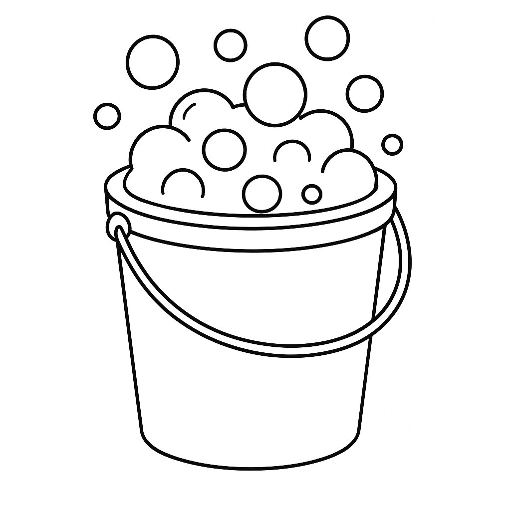Bucket Full of Soap Bubbles