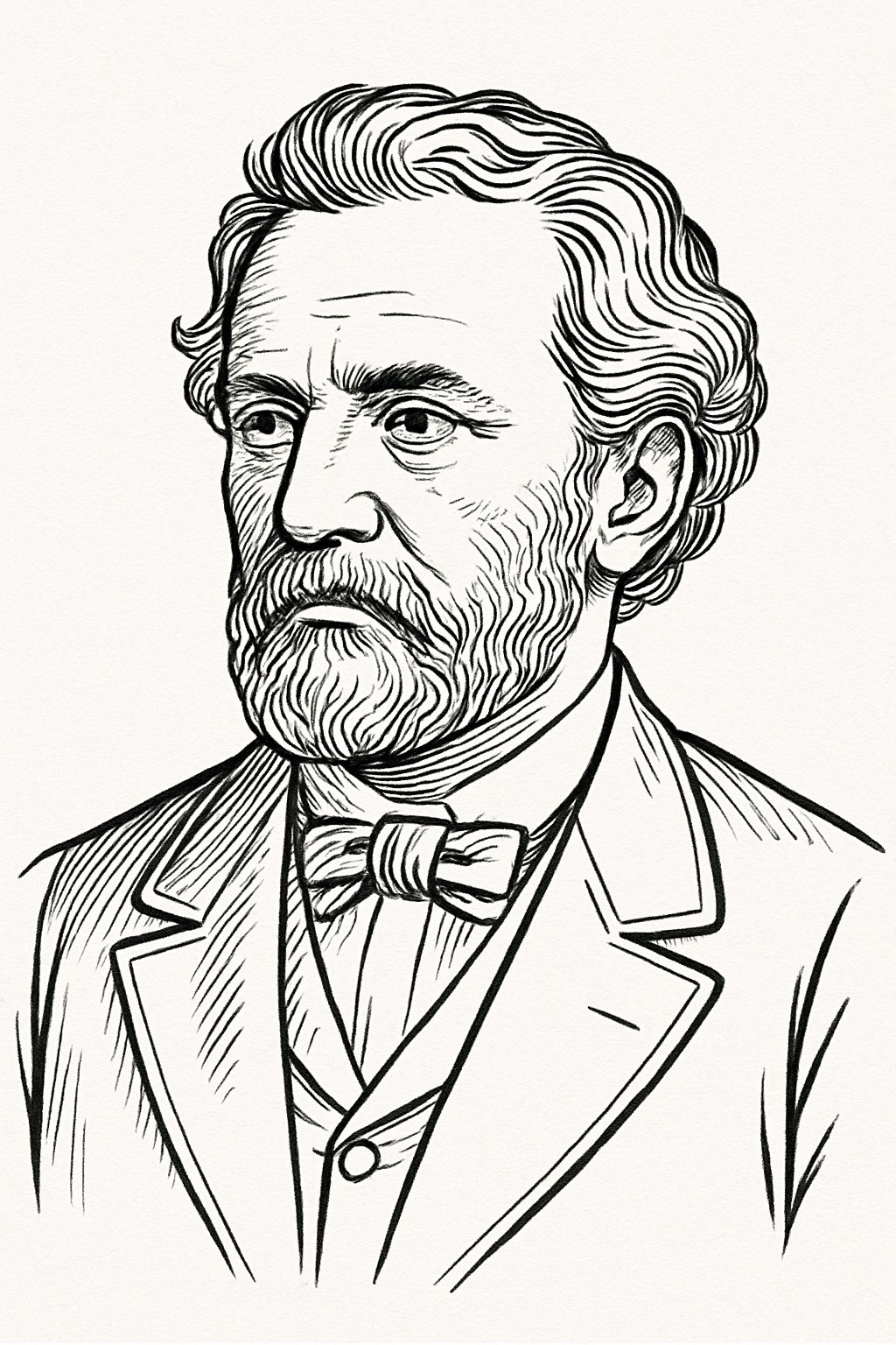 Classic Black and White Sketch