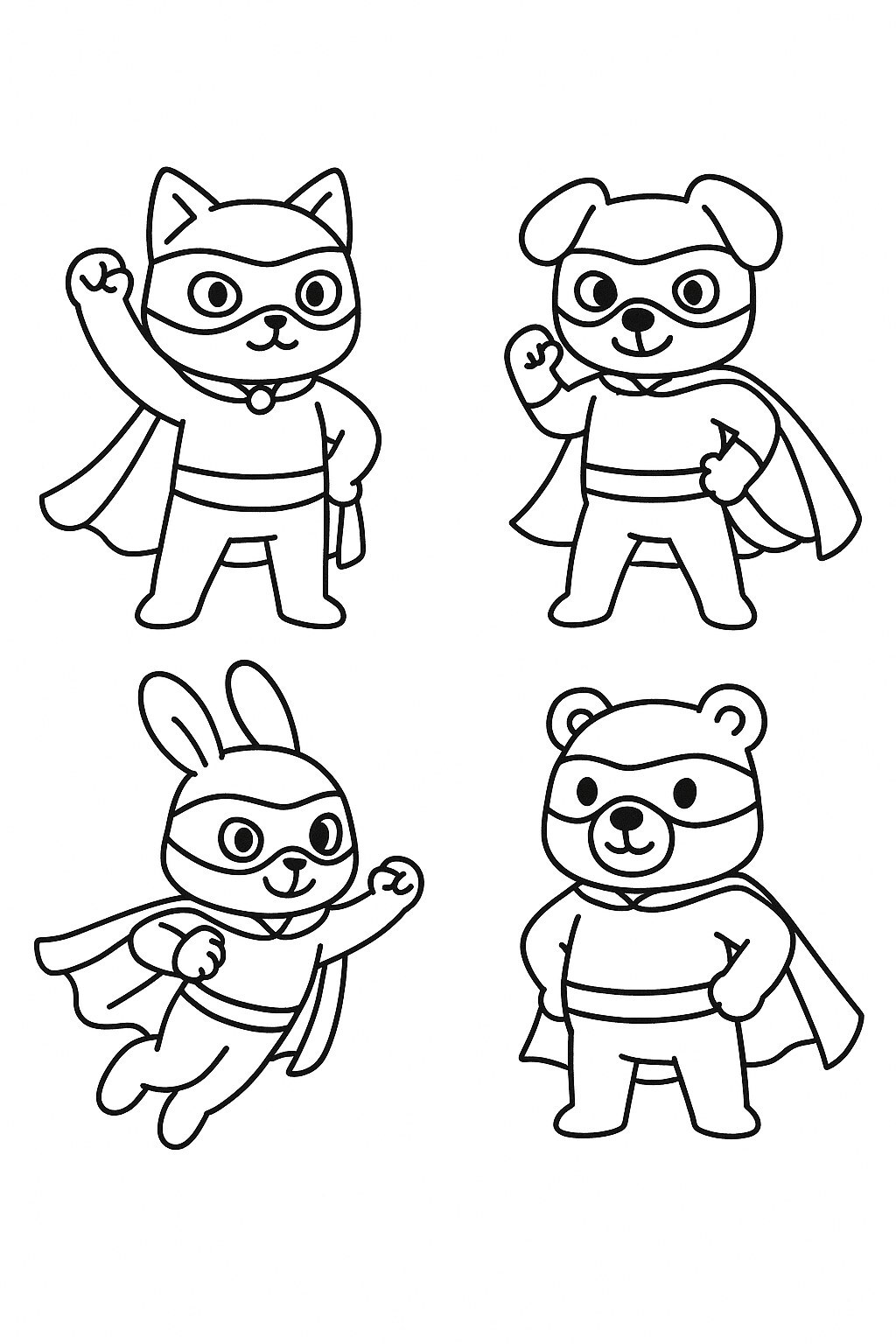 Superhero Cartoon Animals
