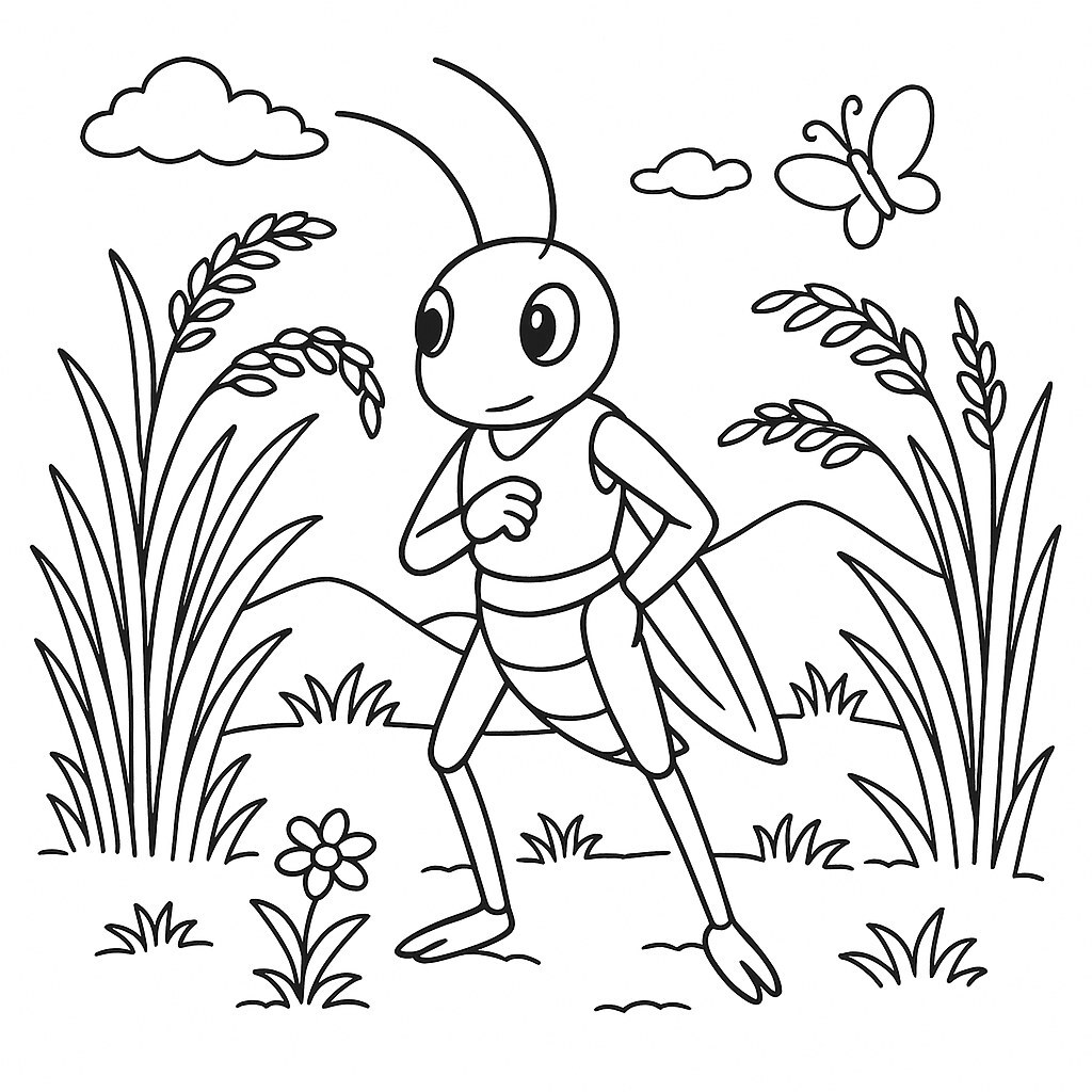 Cricket and the Rice Field