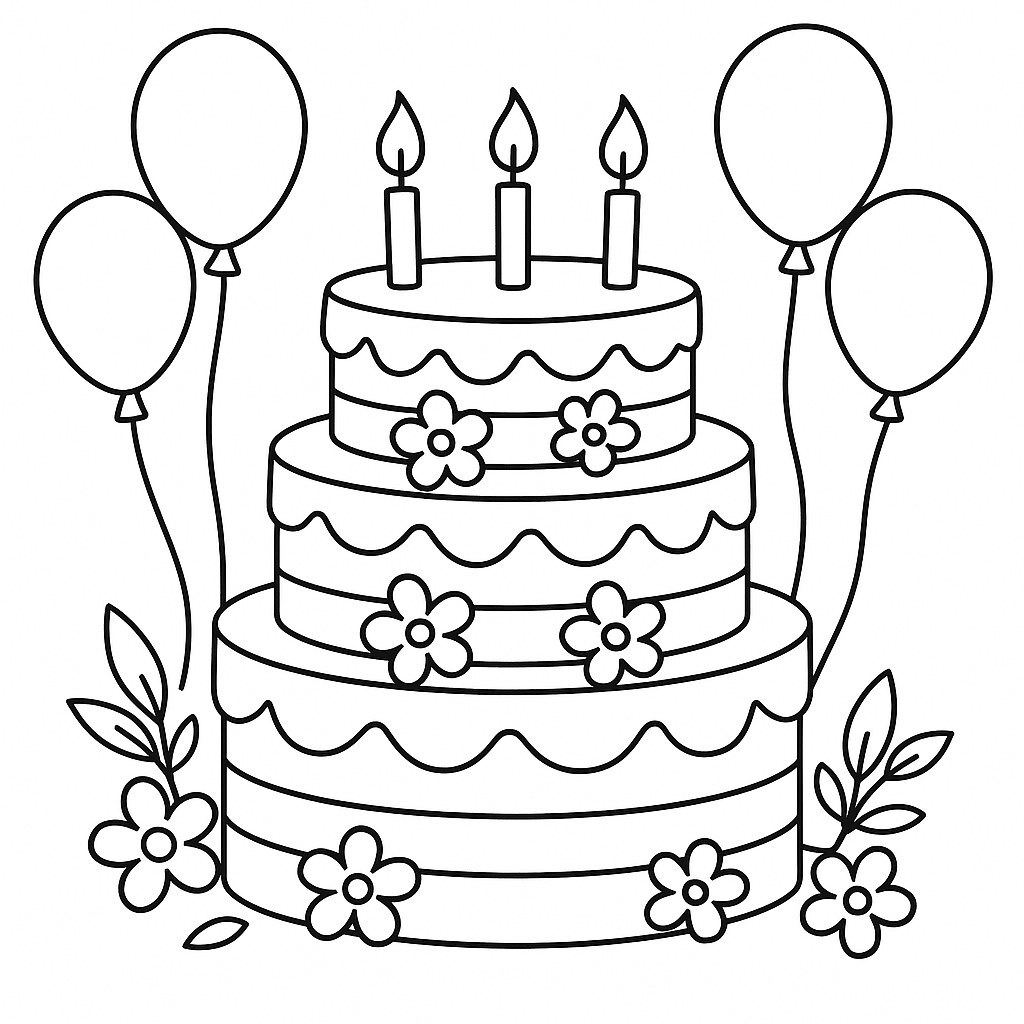 Multi-tier Birthday Cake