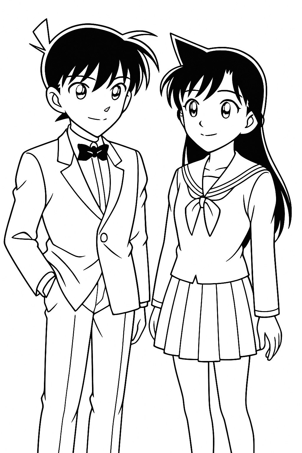 Kudo Shinichi and Ran Mori