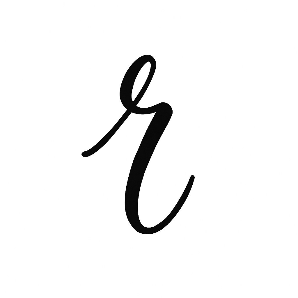 Brush Lettering 'R'