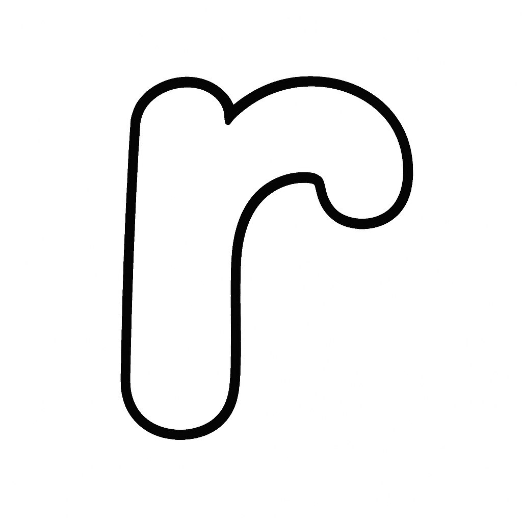 Chibi Letter 'R'
