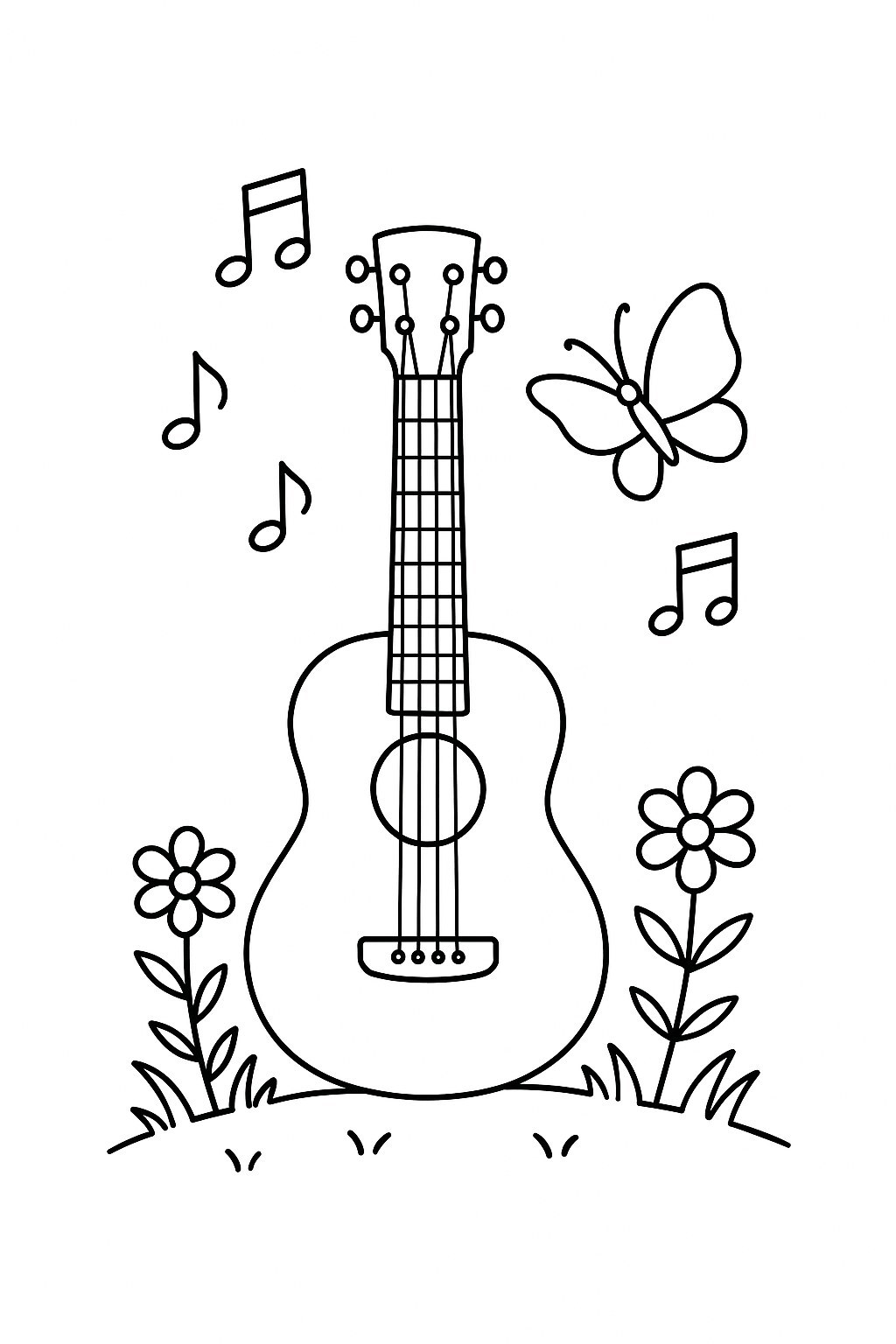 Guitar in a Musical Landscape