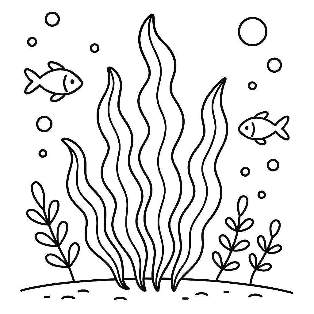 Seaweed at the Ocean Floor