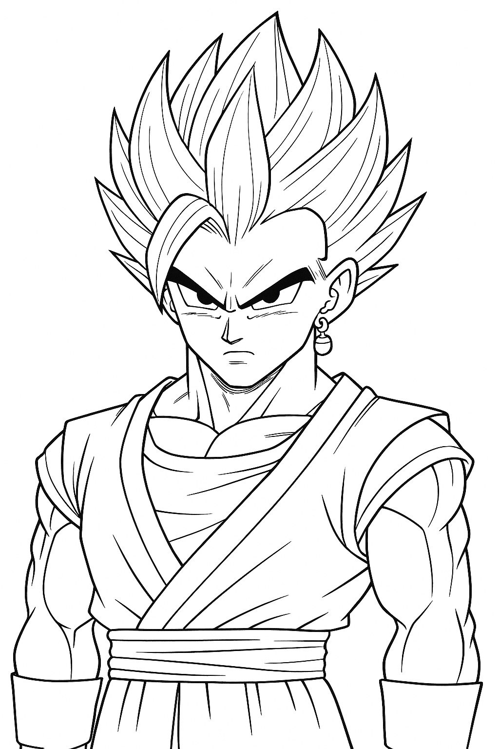 Vegito in Black and White Manga