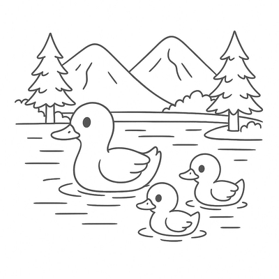 1–3 Duck Number Coloring Pages for Kids – Adorable 2026