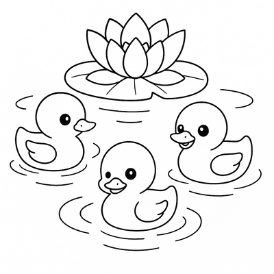 1–3 Duck Number Coloring Pages for Kids – Adorable 2026