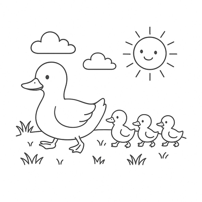 1–3 Duck Number Coloring Pages for Kids – Adorable 2026