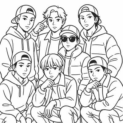 Adorable BTS Coloring Game for Kids 2026