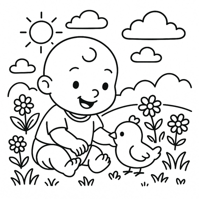 Bé Bun’s Cute Chicken Coloring Pages for Kids 2026