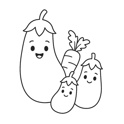 Beautiful, Easy-to-Download Eggplant Coloring Pages for Kids 2026