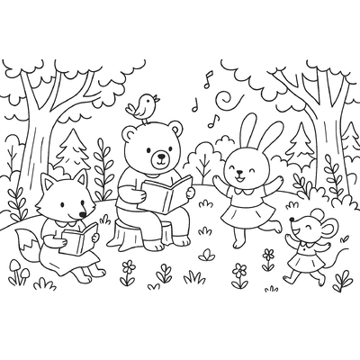 Cute Animal Coloring Practice Pages for Kids 2026