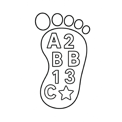 Cute Foot Coloring Pages for Kids 2026 – Download PDF