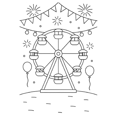 Cutest Carousel Coloring Pages for Kids 2026 – Download PDF
