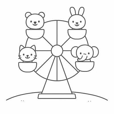Cutest Carousel Coloring Pages for Kids 2026 – Download PDF