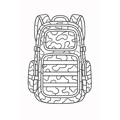 Cutest Soldier Backpack Coloring Pages for Kids 2026 – Download PDF