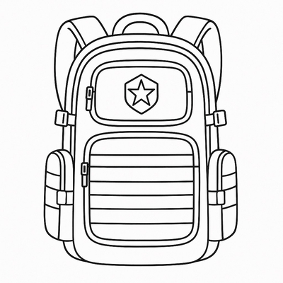 Cutest Soldier Backpack Coloring Pages for Kids 2026 – Download PDF