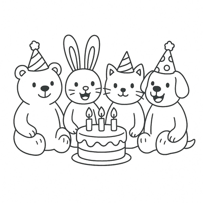 Free Birthday Coloring Pages for Kids 2026