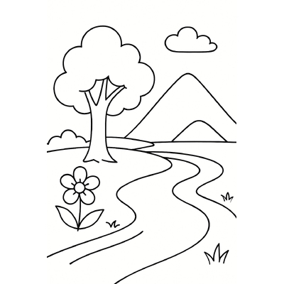 Free Black-and-White Coloring Practice Pages for Kids 2026