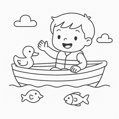 Free Boat Coloring Pages for Kids 2026