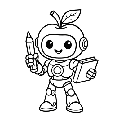 Fruit Robot Coloring Pages for Kids – Creative Fun 2026