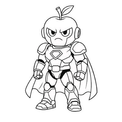 Fruit Robot Coloring Pages for Kids – Creative Fun 2026