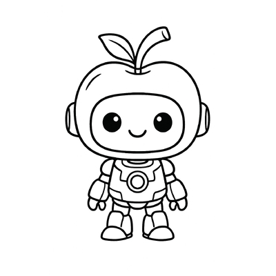Fruit Robot Coloring Pages for Kids – Creative Fun 2026