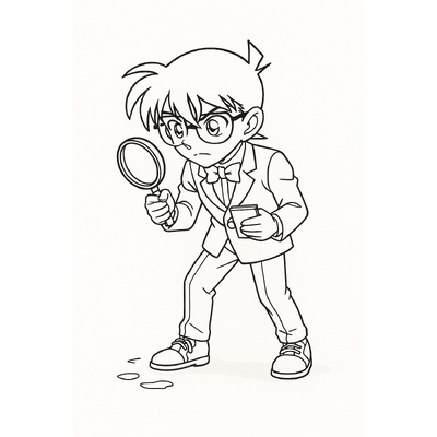 Kudo Shinichi Coloring Pages for Kids – Best Collection 2026