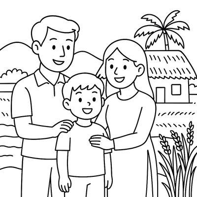 Small Family Coloring Pages for Kids – Meaningful 2026
