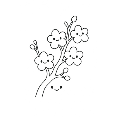 Tet Apricot Blossom Coloring Pages for Kids – Creative Fun 2026