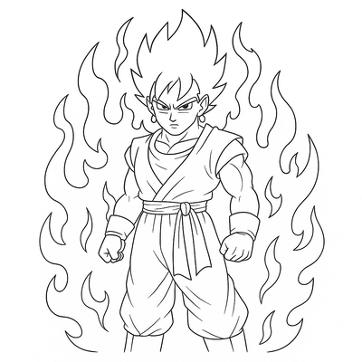 Vegito Coloring Pages for Kids – Super Cool 2026