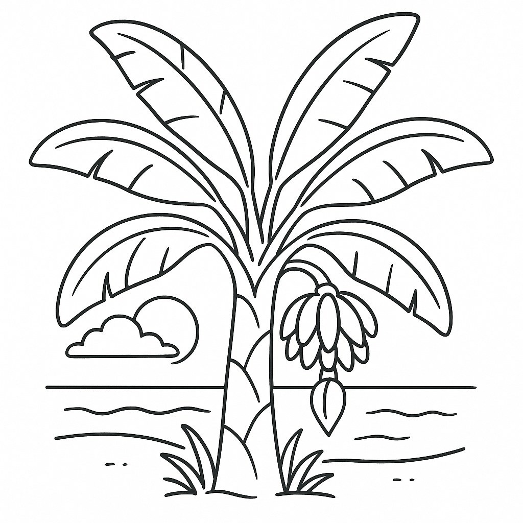 Tropical Banana Tree