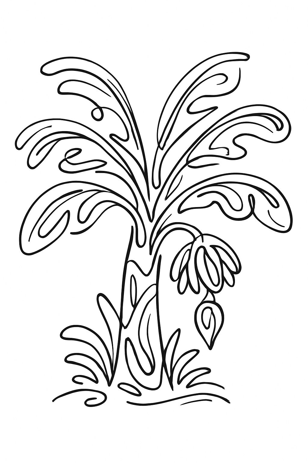 Abstract Banana Tree