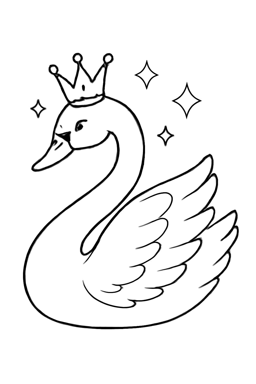 Crowned Swan