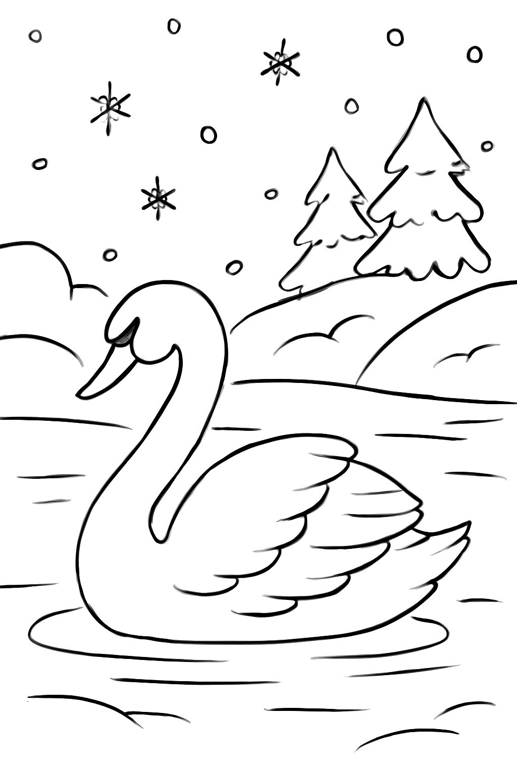 Beautiful Swan Coloring Pages for Kids 2026