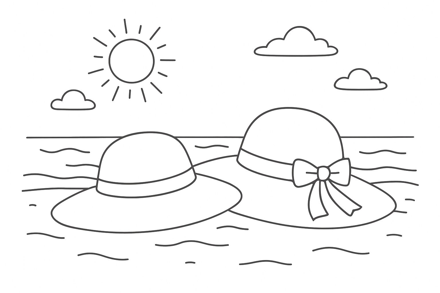 Wide-Brim Beach Hat