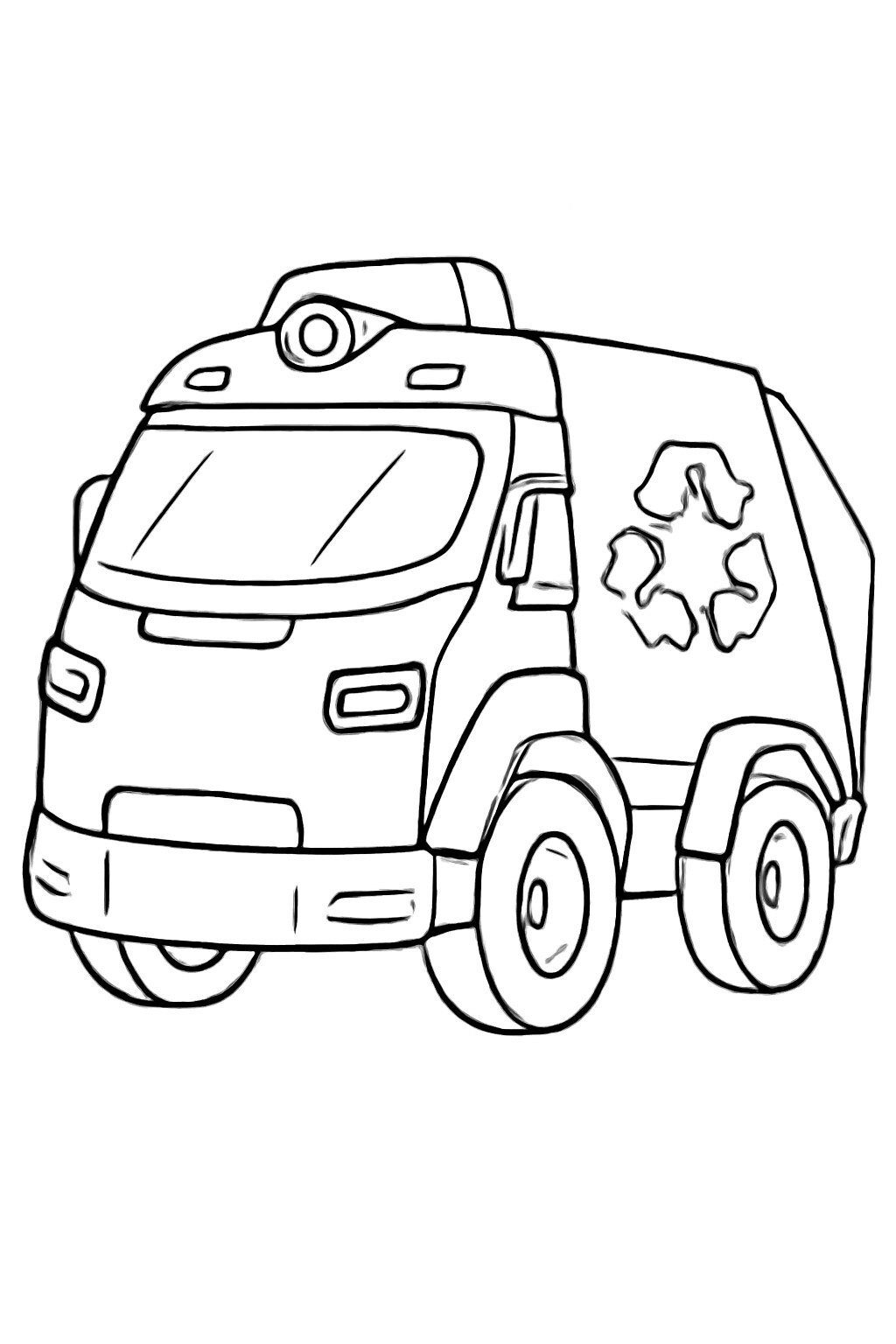 Future Technology Trash Truck