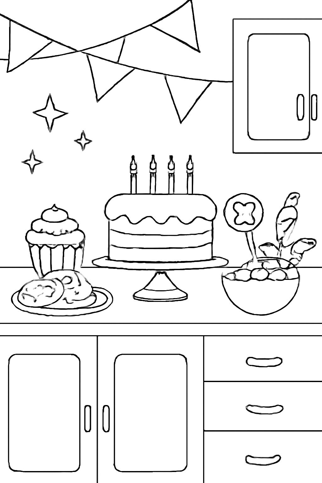 Kitchen Coloring Pages for Kids – Cute &amp; Creative 2026