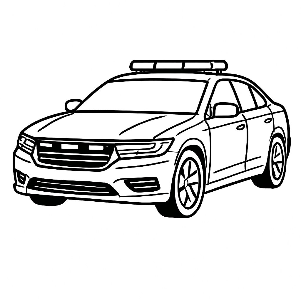 Modern Police Car