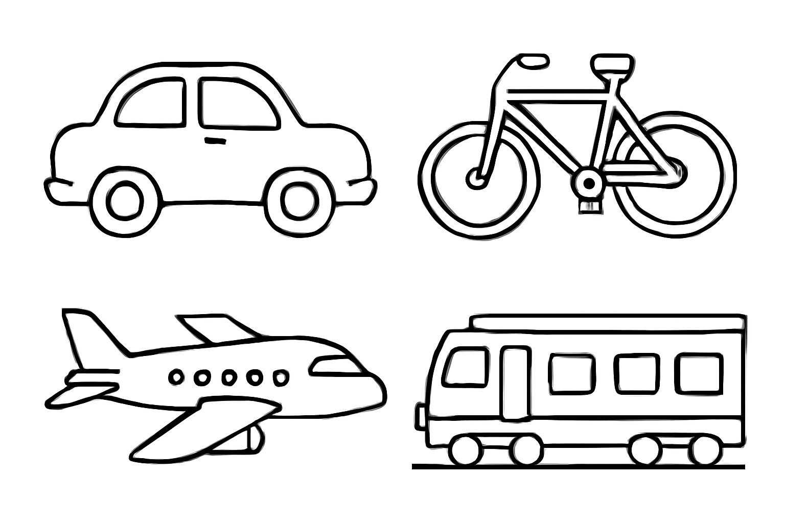 Pre-drawn Transportation Vehicles