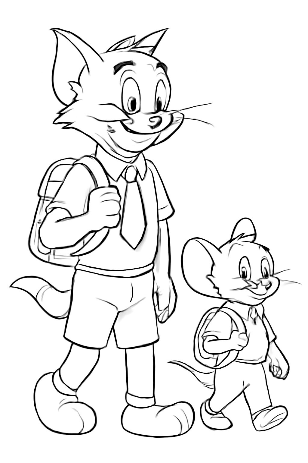 Tom and Jerry as Students