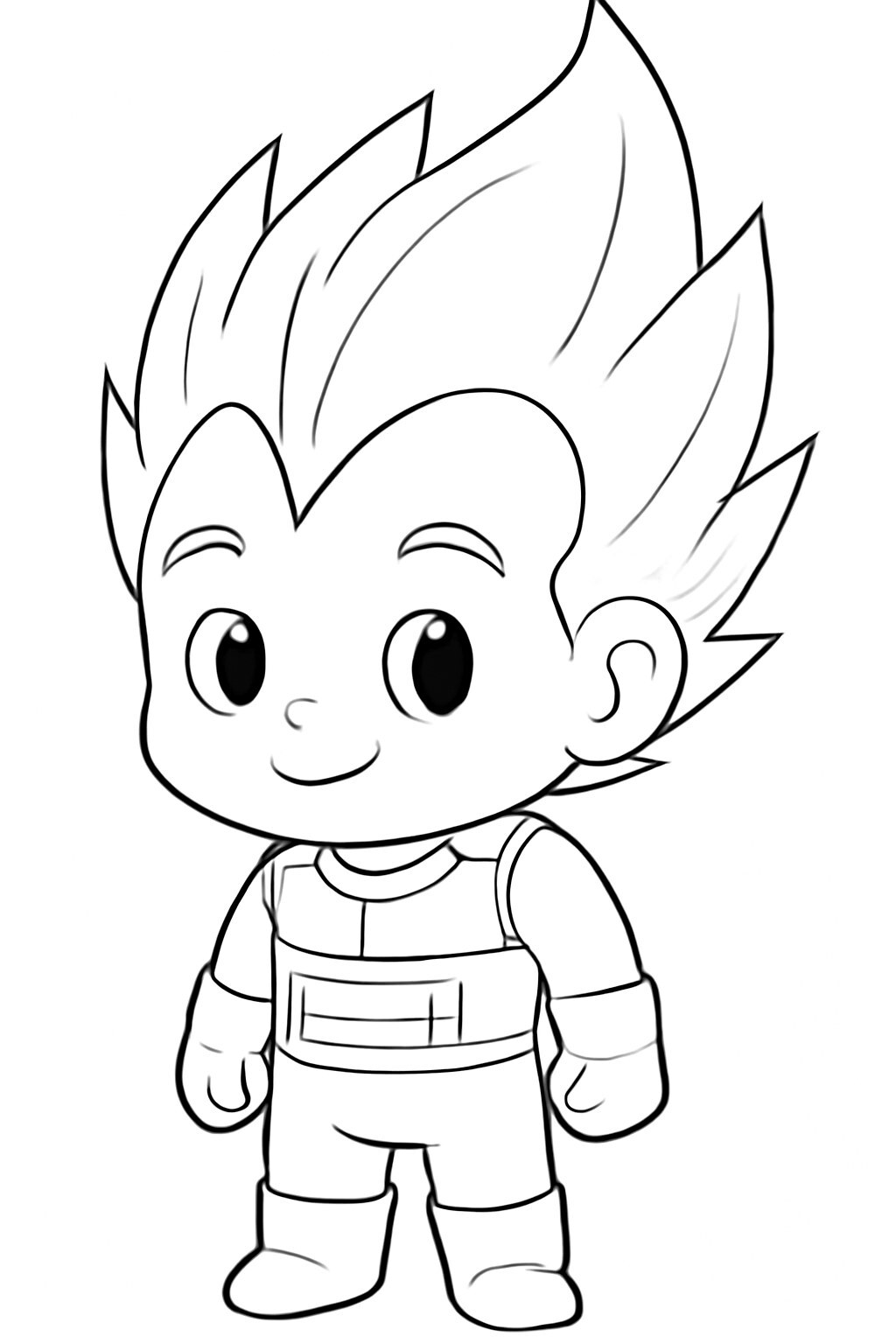 Cute Cartoon Vegeta