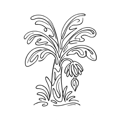 Banana Tree Coloring Pages for Kids – Best Designs 2026