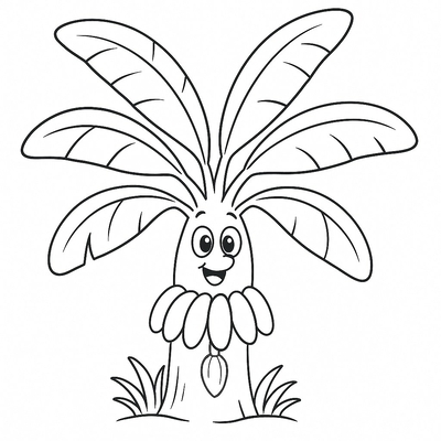 Banana Tree Coloring Pages for Kids – Best Designs 2026