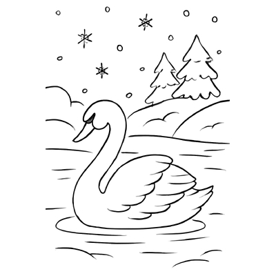 Beautiful Swan Coloring Pages for Kids 2026