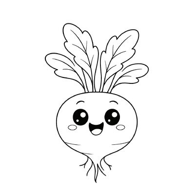 Best White Radish Coloring Pages for Kids 2026