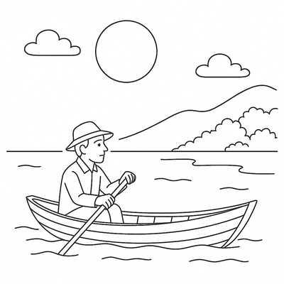 Boatman Coloring Pages for Kids – Cutest Designs 2026